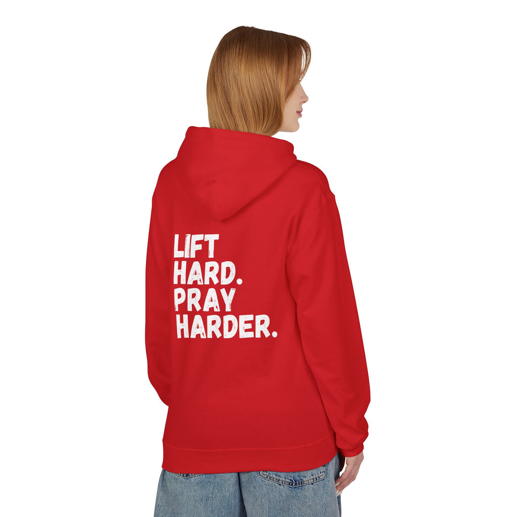 Men's Lift Hard. Pray Harder. Hoodie