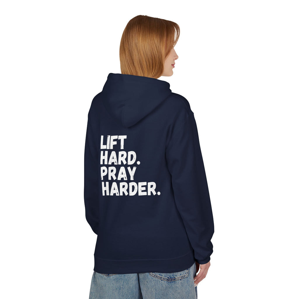 Women's Lift Hard. Pray Harder. Hoodie