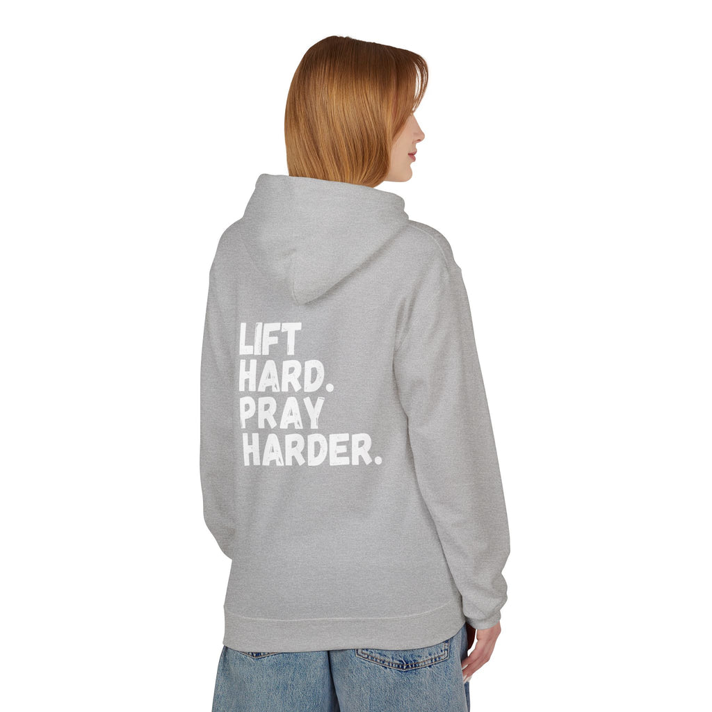 Women's Lift Hard. Pray Harder. Hoodie