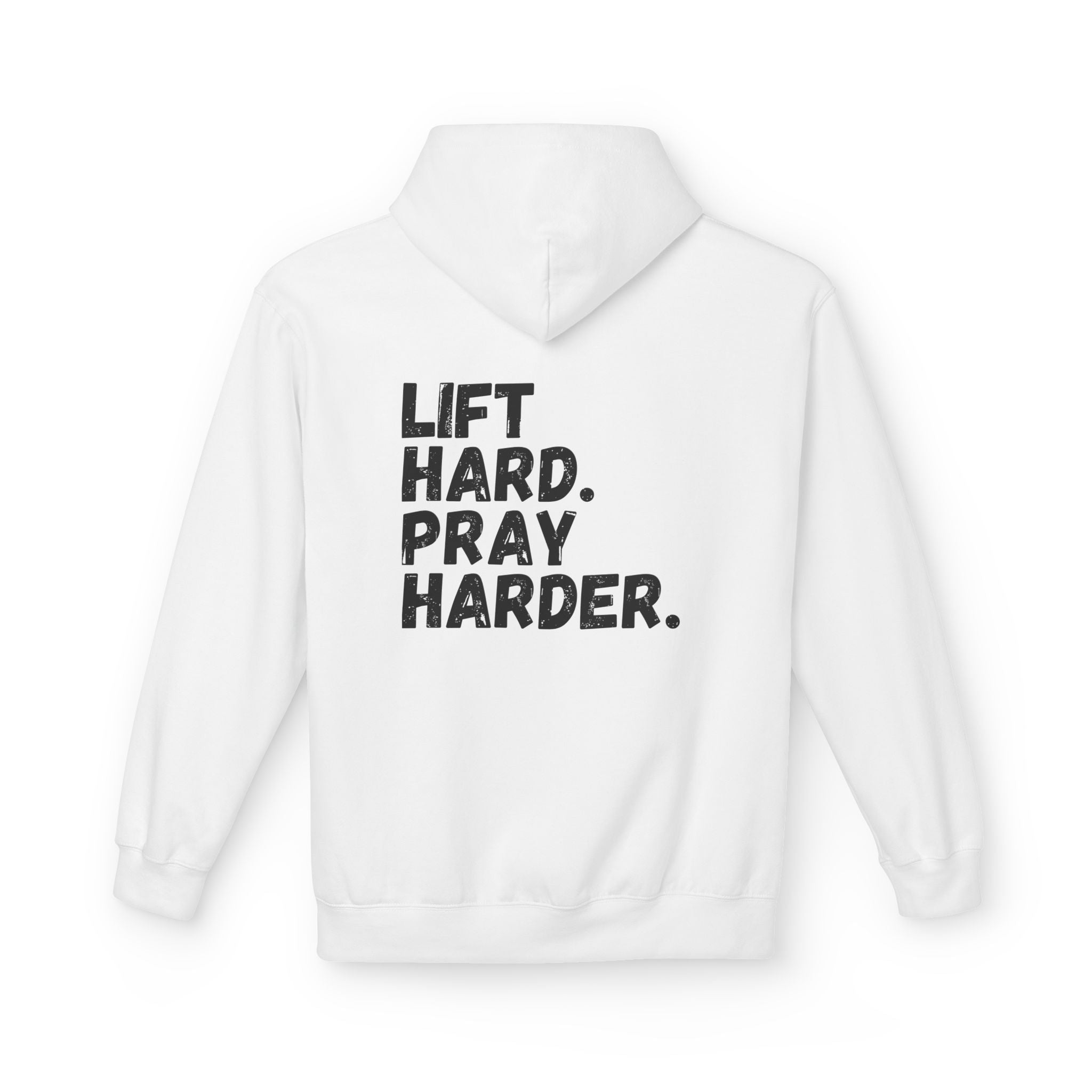 Men's Lift Hard. Pray Harder. Hoodie
